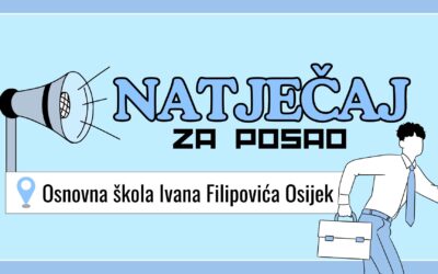 UČITELJ RAZREDNE NASTAVE za rad u  produženom boravku – jedan izvršitelj na određeno, puno radno vrijeme, 40 sati ukupnog tjednog radnog vremena – ZAMJENA