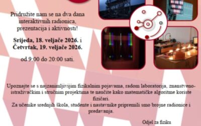 Dani otvorenih vrata – Odjel za fiziku Osijek
